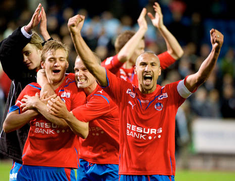 Henrik Larsson,  jubel, glädje