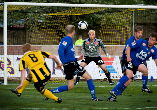Karl-Johan Johnsson, målvakt, Halmstad. Josef Karlsson,