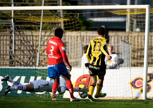Mathias Ranégie,  Häcken, gör 2-0