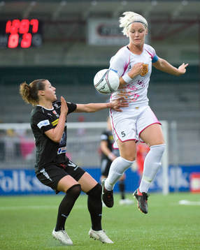 Nilla Fischer, Malmö och Ramona Bachmann, Umeå
