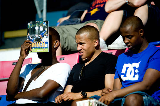 Martin Olsson, till vardags i Blackburn var och tittade på