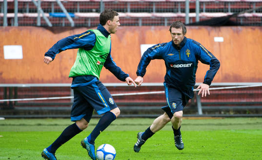 Marcus Berg och Mikael Nilsson