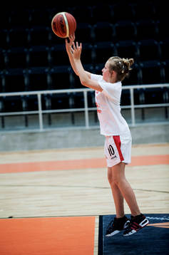 Basket. Flicka, flickor
