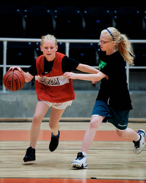 Basket. Flicka, flickor
