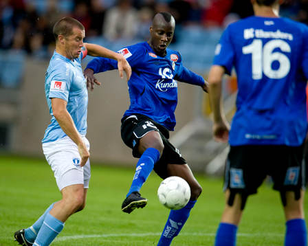 Daniel Andersson, Malmö och Joe Sise, Halmstad
