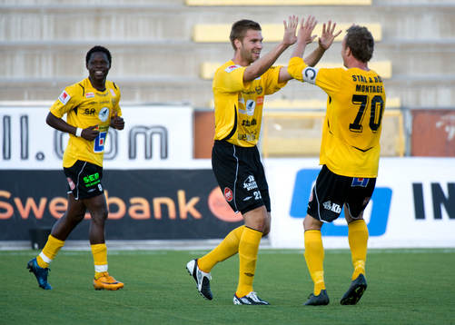Jukka Santala, Mjällby debuterar och avgör med sitt 1-2