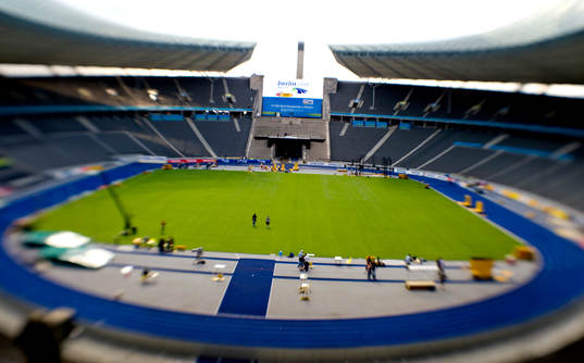 Friidrott, VM, Olympiastadion i Berlin. Arena, stadion,