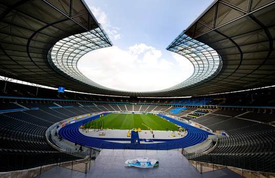 Friidrott, VM, Olympiastadion i Berlin. Arena, stadion,