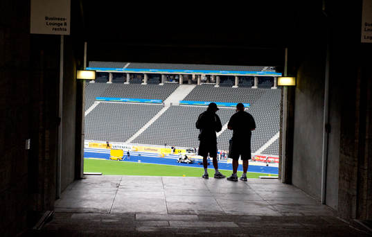 Friidrott, VM, Olympiastadion i Berlin. Arena, stadion,