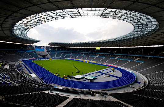 Friidrott, VM, Olympiastadion i Berlin. Arena, satdion,