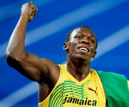 Usain Bolt, Jamaica slog nytt världsrekord och tittar mot