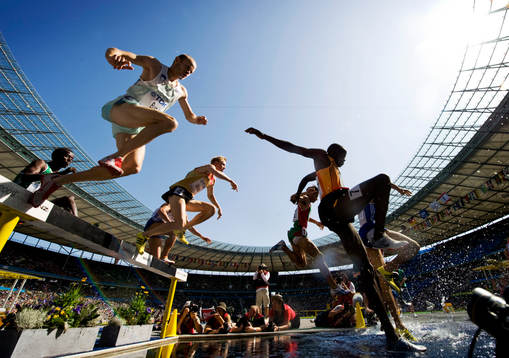 Friidrott, VM, 300m hinder, försök. Genre