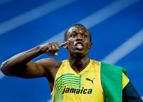 Usain Bolt, Jamaica slog nytt världsrekord och tittar mot