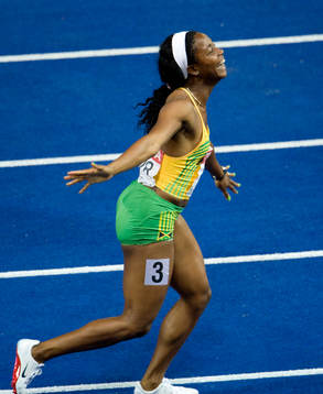 Shelly-Ann Fraser, Jamaica, vann guld