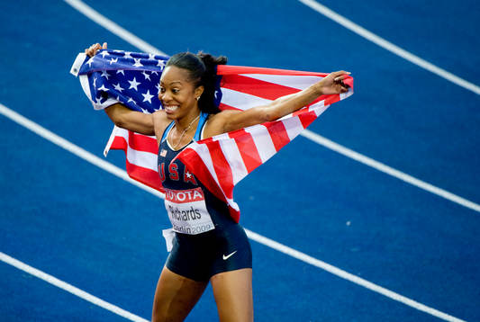 Sanya Richards, USA vann guld