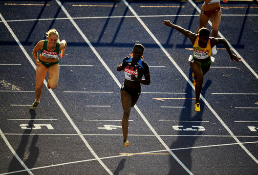 Derval O´Rourke, Irland och Dawn Harper, USA och Lacena