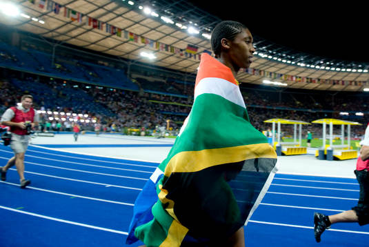 Caster Semenya, Sydafrika vann loppet