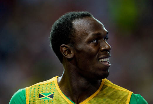 Usain Bolt, Jamaica slog världsrekord