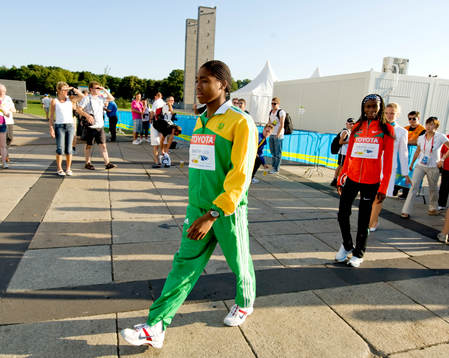 Friidrott, VM, Caster Semenya, Sydafrika på väg till