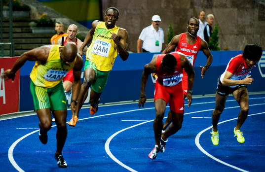 Usain Bolt, Jamaica lämnar över till Asafa Powell i