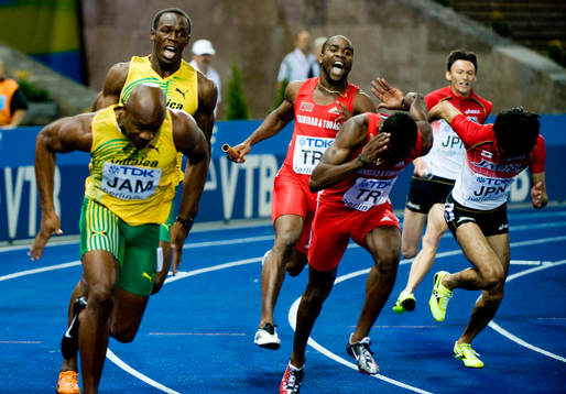 Usain Bolt, Jamaica lämnar över till Asafa Powell i