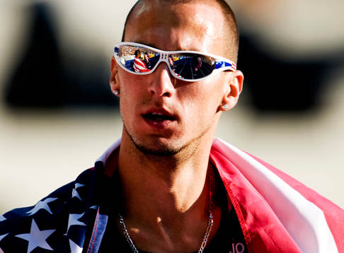 USA tog guld. Jeremy Wariner, USA