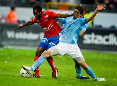 Agon Mehmeti, Malmö och René Makondele, Helsingborg