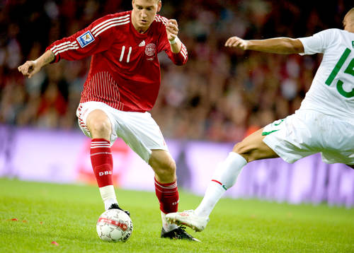 Nicklas Bendtner, Danmark och Pepe, Portugal
