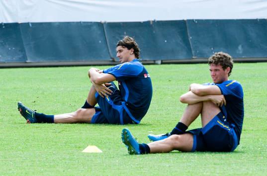 Zlatan Ibrahimovic och Marcus Berg