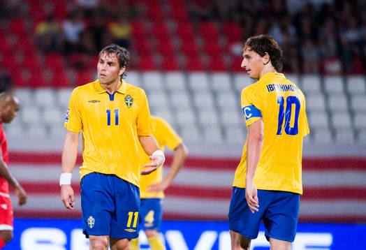 Johan Elmander, och Zlatan Ibrahimovic