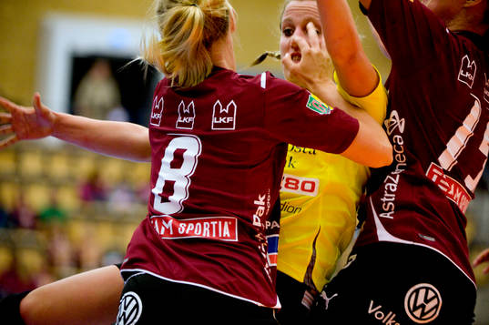 Anna Olsson, Eslöv, Emma Åstrand och Anna Roxå, Lugi