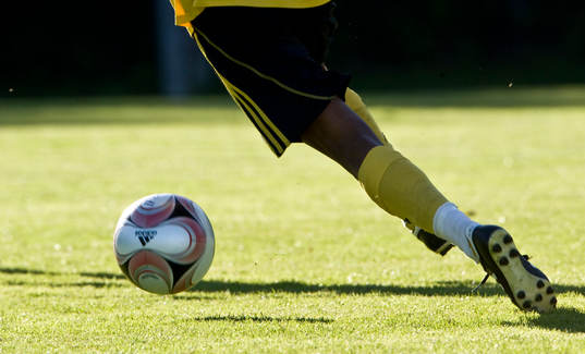 Fot, fotboll, gräs, genre