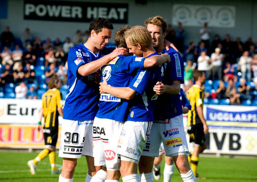 Jubel när Trelleborg tog ledningen med 2-0 via ett