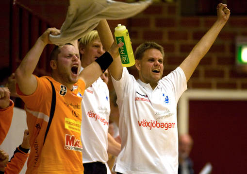 Jubel i Kristianstad, tränare Kenneth Andersson och Gustaf