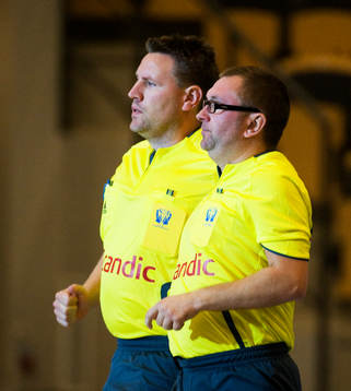 John Sonesson och Fredrik Johansson, domare