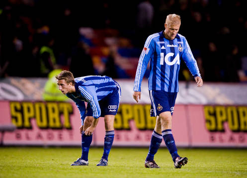 Depp i Djurgården. Philip Hellquist, och Toni Kuivasto