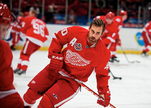 Henrik Zetterberg, Detroit, värmer upp
