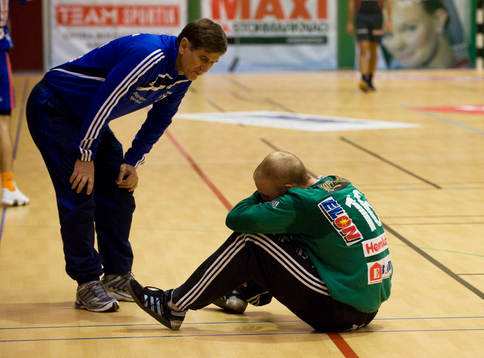 Tänare Ilija Puljevic och målvakt Sebastian Ehnevid