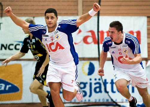 Nacor Medina, Almir Suljevic, Redbergslid. Jubel