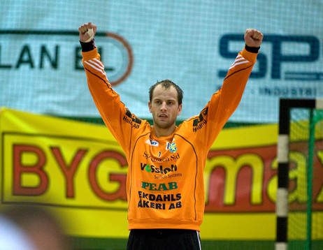 Linus Bolin, målvakt, Ystad, jubel