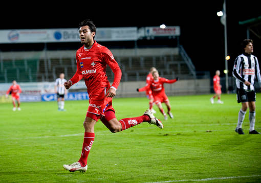 Imad Khalili, Norrköping har gjort 2-0. Jubel