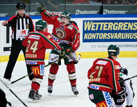 Carl Klingberg, Niklas Andersson, Frölunda. Jubel