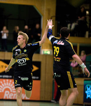 Robert Johansson, Jonathan Stenbäcken, Sävehof. Jubel