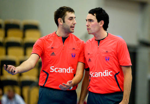 Mirza Kurtagic och Mattias Wetterwik, domare