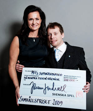 Svenska Spels Samhällspriset 2009. Meta Persdotter, vd