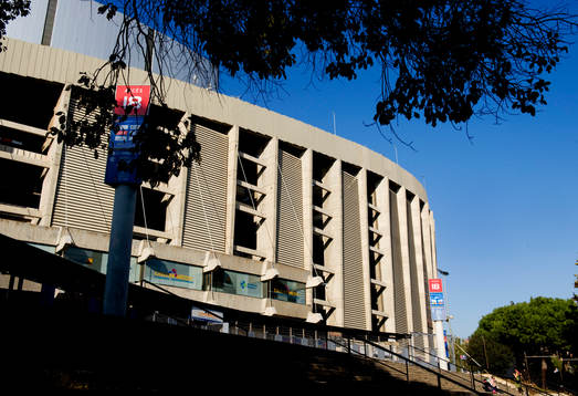 Camp Nou. Exteriör. Arena, stadion