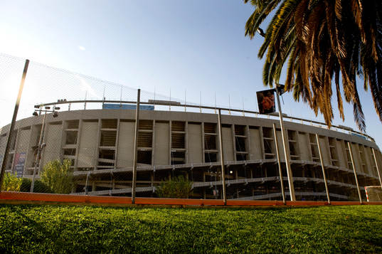 Camp Nou. Exteriör. Arena, stadion