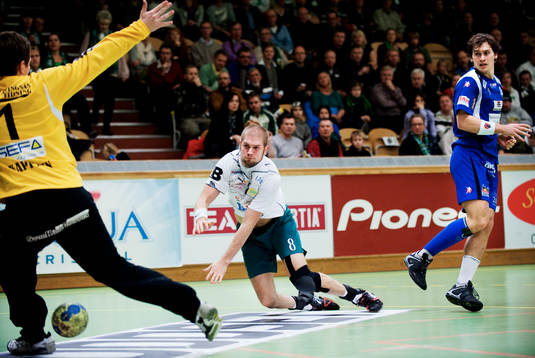Daniel Båverud, Hammarby, gör mål på Richard Kappelin,