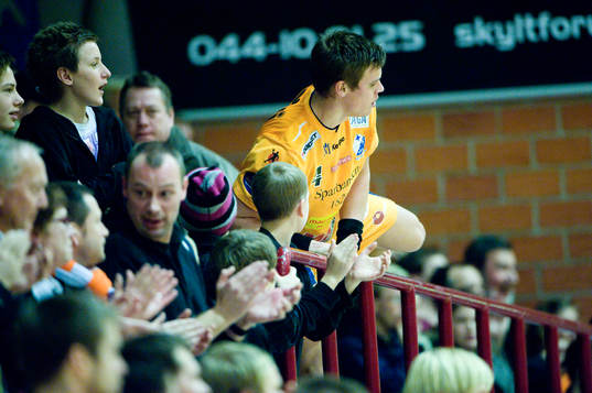 Markus Olsson, Kristianstads storskytt, fick matchstraff