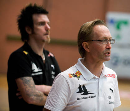 Johan Zanotti och  Ulf Sandgren, tränare
